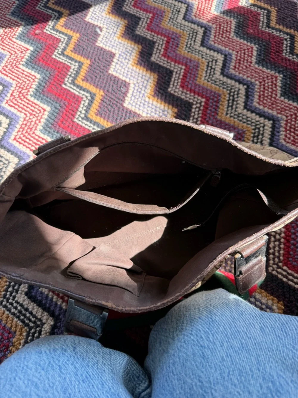 vintage Gucci GG canvas web stripe tote - Picture 8 of 10